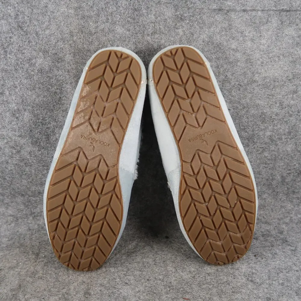 Ugg Shoes Kids 4 Slippers Koolaburra Riley Shimmer Moccasin Loafer Slip On Blue
